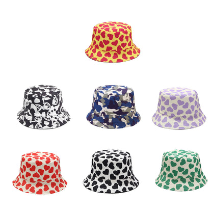 Unisex Fashion Bucket Hat | Zomerse Vissershoed | Camouflage & Hartjespatroon | Ademend & Opvouwbaar