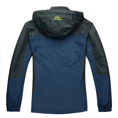 Heren Camping & Hiking Jas – Winddichte, Waterdichte en Sneldrogende Outdoor Jas voor Herfst, Klimmen en Trekking