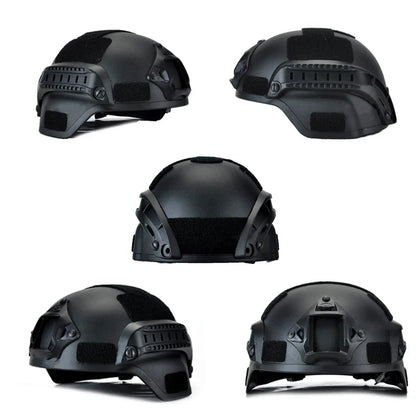 MICH2000 Airsoft MH Tactical Helm – Militärhelm mit Batterietasche für Airsoft, Jagd und Sicherheit