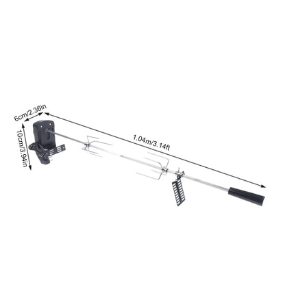 Elektrische BBQ Grill Spit Roaster – Outdoor Rotisserie Kit met 120 cm Kabel