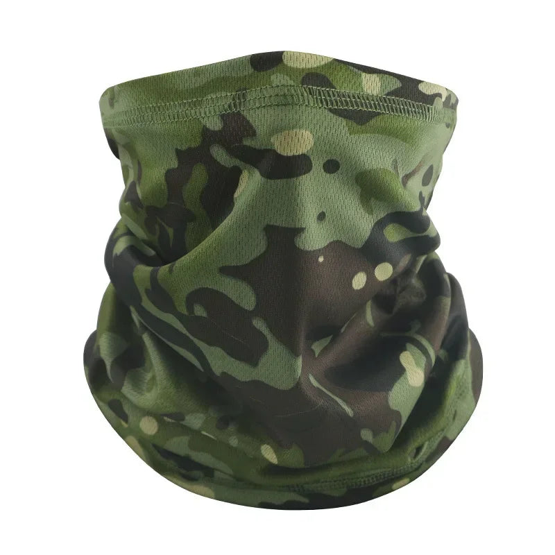 Camo Masker Nekwarmer – Ademend Sport Bandana voor Fietsen, Wandelen & Kamperen – Unisex Outdoor Tube Sjaal