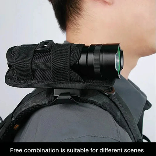 Tactische Zaklamp Pouch – Duurzame Holster voor Jacht en Survival Kits – 360 Graden Draaibare Zaklamp Houder