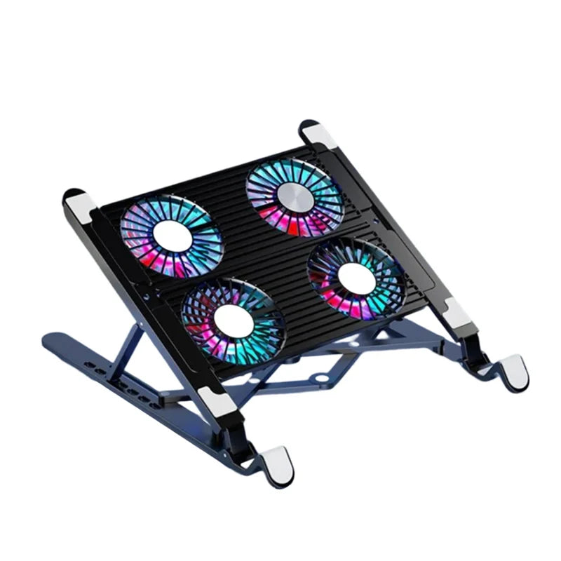 Nieuwe Draagbare Laptop Koeler Stand – Opvouwbare Cooling Pad met 4 Ventilatoren voor 13-17,3 Inch Notebooks