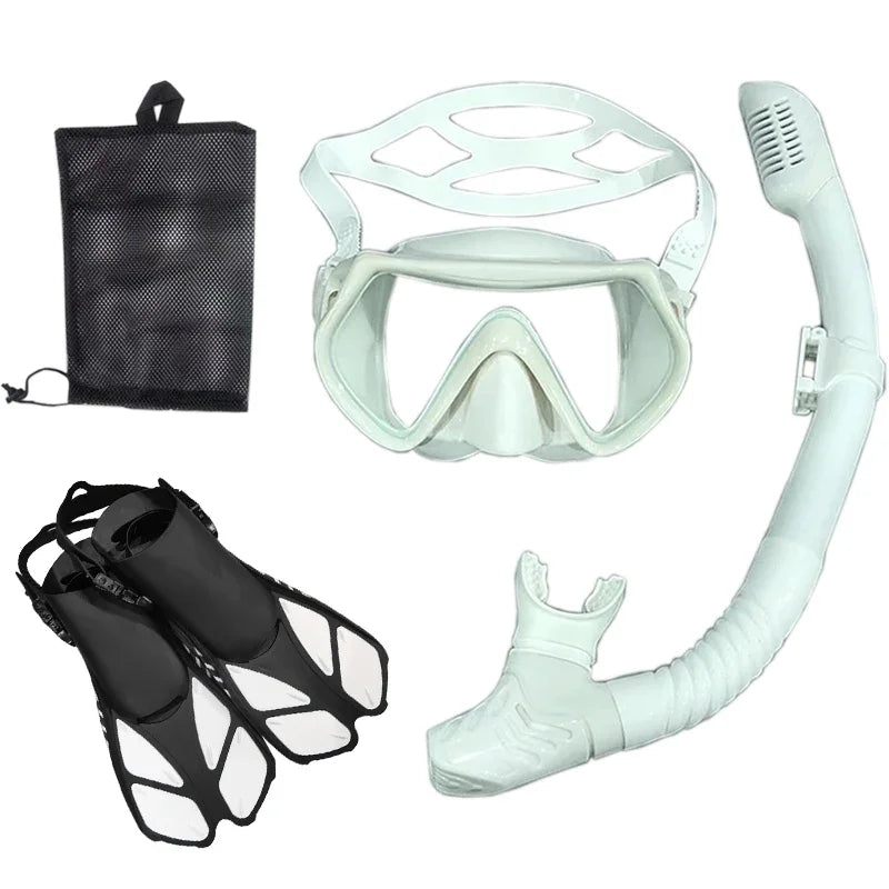 Snorkel- en Duikset voor Volwassenen | Unisex Zwembril, Duikmasker en Ademhalingbuis