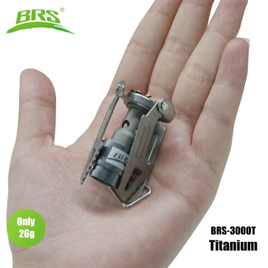 Mini Camping Gasfornuis | Ultralichte Titanium Kooktoestel voor Hiking en Picknick | BRS-3000T