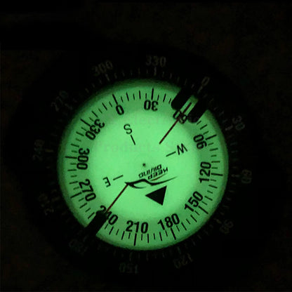 50m Onderwater Kompas - Waterdicht Duikkompas met Luminous Schijf en Polsband voor Scuba Navigatie