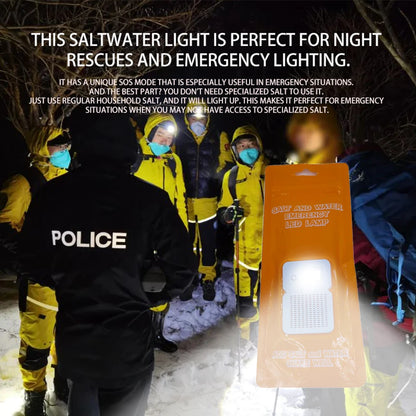 Tragbare Salzwasser-LED-Lampe – Notlicht für Camping, Nachtangeln und Outdoor-Abenteuer
