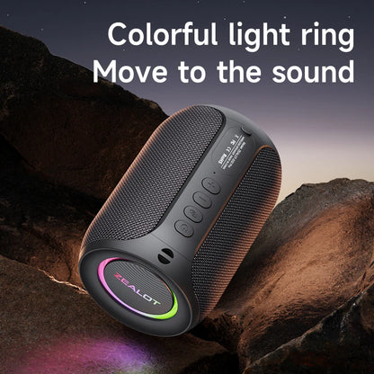 Powerful Bluetooth Speaker – Wireless Bass Subwoofer met LED Licht, Waterproof, 12W Output, Extra Bass Mode, Geschikt voor Outdoor en Thuisgebruik