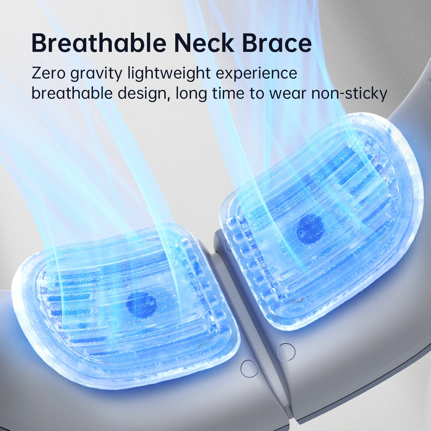 Draagbare Nekventilator – 100 Snelheden, 5000mAh Batterij, 17 Uur Werkduur, USB Oplaadbare Bladloze Neckband Fan