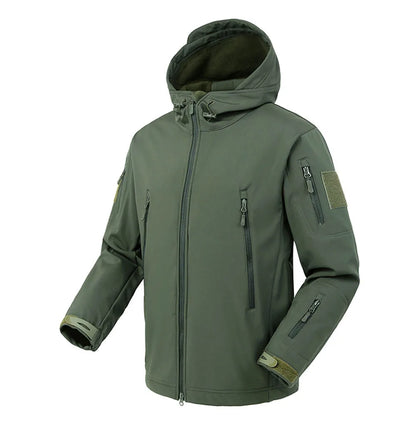 Militaire Shark Skin Softshell Jas – Winddichte, Waterdichte Tactical Hooded Bomber voor Heren