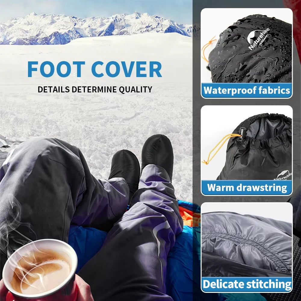 Ultralichte Winddichte Duck Down Schoenhoezen – Waterdicht & Warm voor Winter Outdoor Hiking en Camping