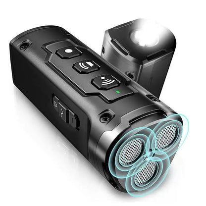Pet Dog Repeller - Ultrasonic Hondentraining Apparaat met LED Zaklamp, Oplaadbaar Anti-Blaffen Afschrikmiddel