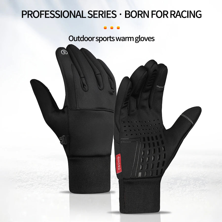 Winter Motorhandschoenen met Touchscreen – Waterdichte Fietshandschoenen voor E-bike & Outdoor Ritten