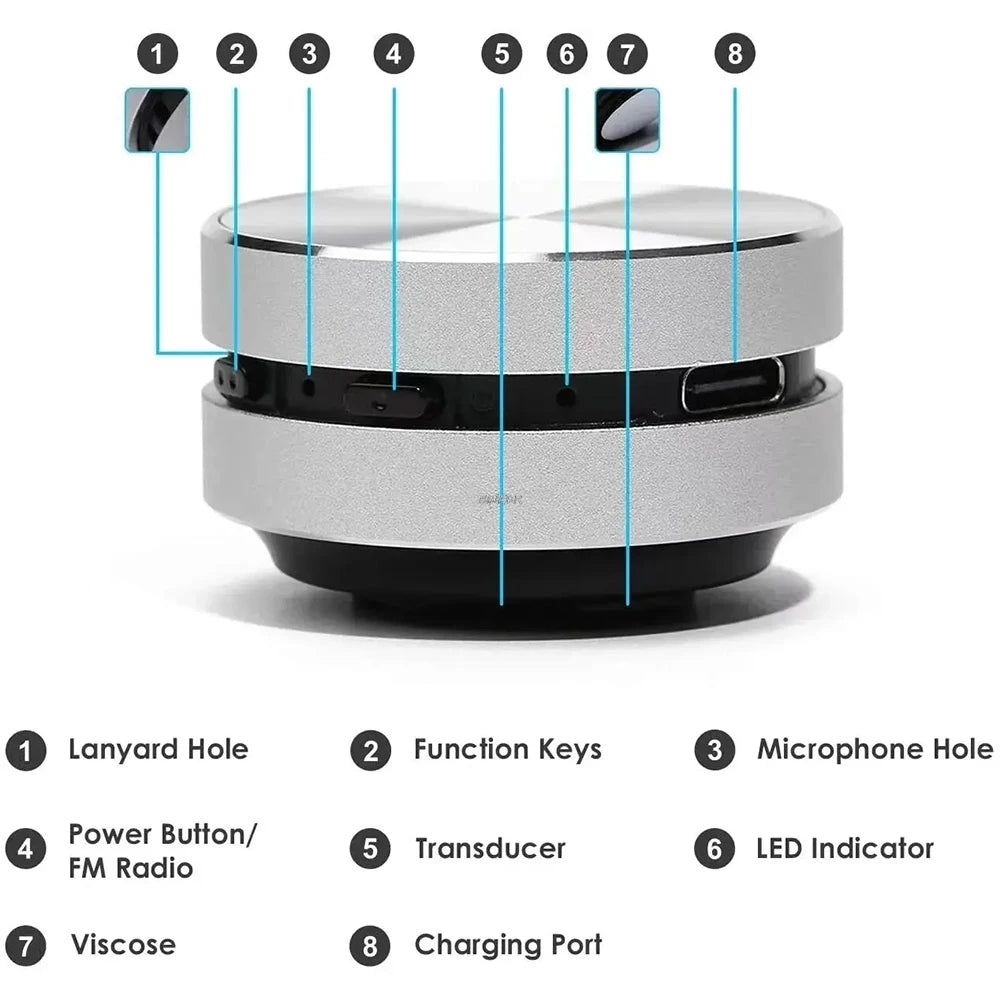 Hot Bone Conduction Speaker – Bluetooth 5.0 TWS Wireless Stereo Hummingbird Speaker met FM Radio, Waterproof en Aluminium Behuizing