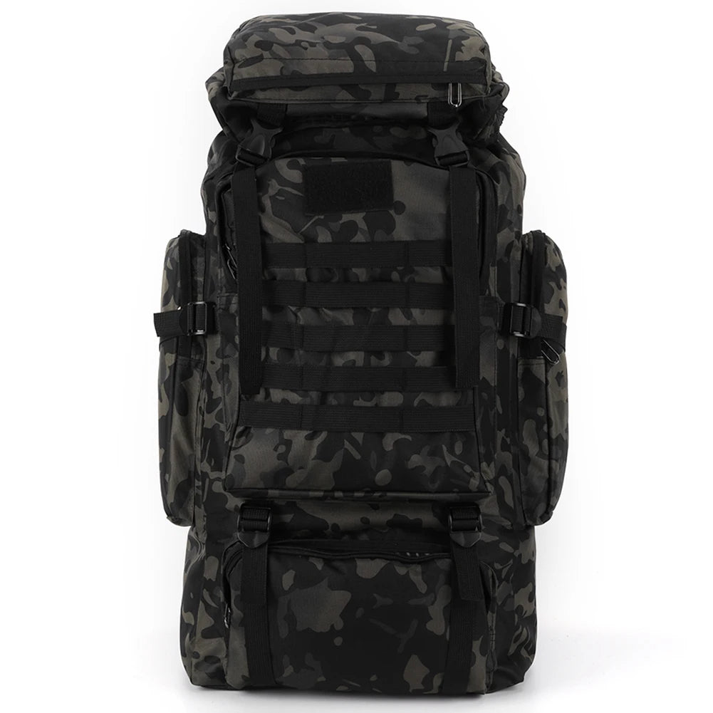 80L Taktischer Rucksack – Wasserdichter Bergsteigerrucksack mit großem Fassungsvermögen für Wandern und Outdoor