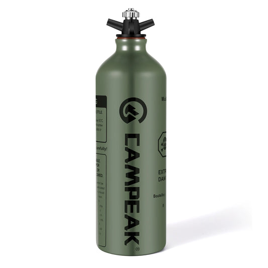 Liquid Fuel Bottle 0.5L / 1L | Veiligheidsventiel voor Outdoor Camping en Multi-Purpose Gebruik