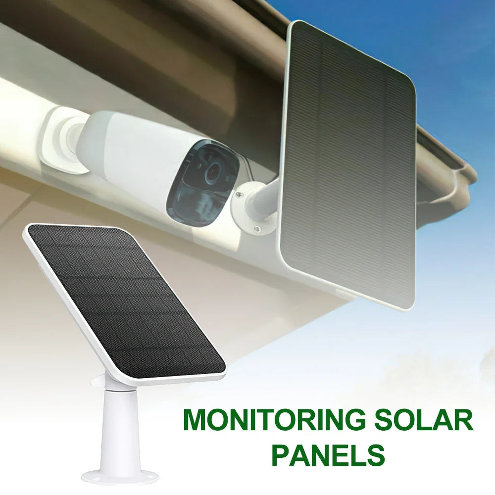 4-W-Solarpanel für Eufy Eufycam – 2/2 Pro/2C/2C Pro/E, mit 9,8 Fuß langem Kabel und 360°-Halterung