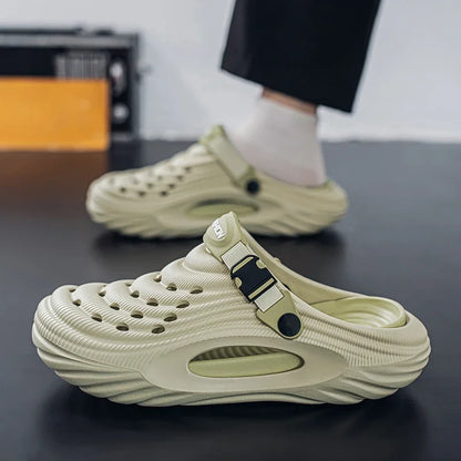 Unisex Zomer Slippers – Comfortabele Slip-On Clogs met Platform, Anti-Slip EVA Zool voor Strand en Casual Gebruik