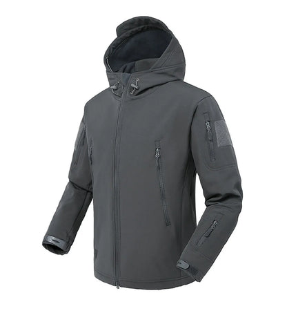 Militaire Shark Skin Softshell Jas – Winddichte, Waterdichte Tactical Hooded Bomber voor Heren