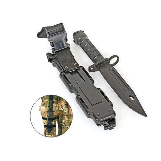 M9 Gummidolch – Airsoft Trainingsmesser, Cosplay &amp; Kampfsport Messermodell