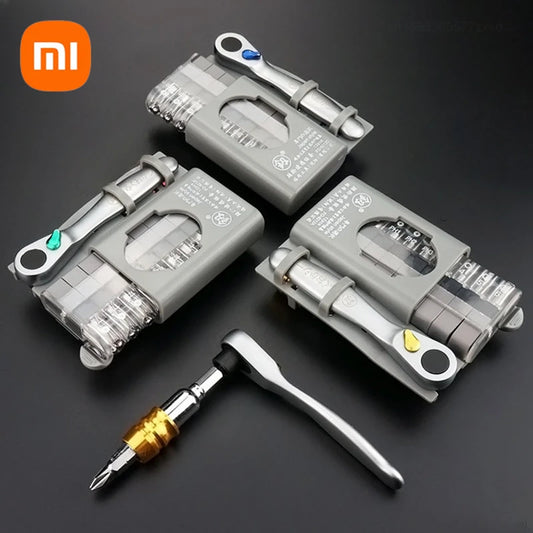 Xiaomi Multifunktionales Mini-Ratschenschlüssel- und Schraubendreher-Set – Kompaktes Handwerkzeug-Set mit Bits