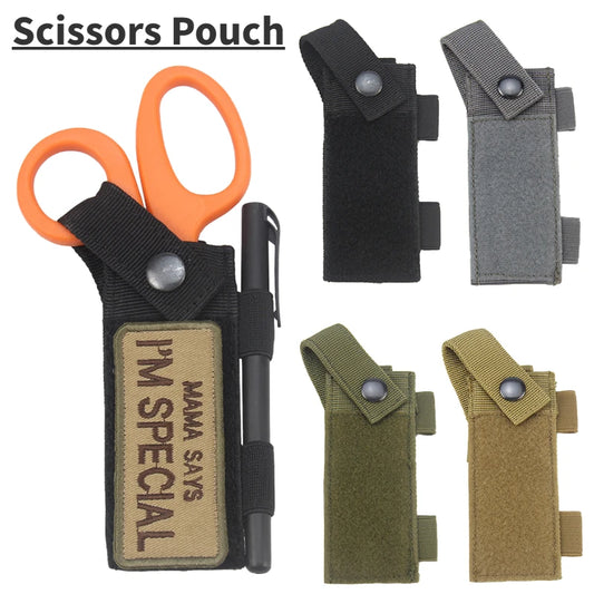 Tragbarer MOLLE-Scherenhalter – taktisches EDC-Holster für medizinische und Überlebenswerkzeuge