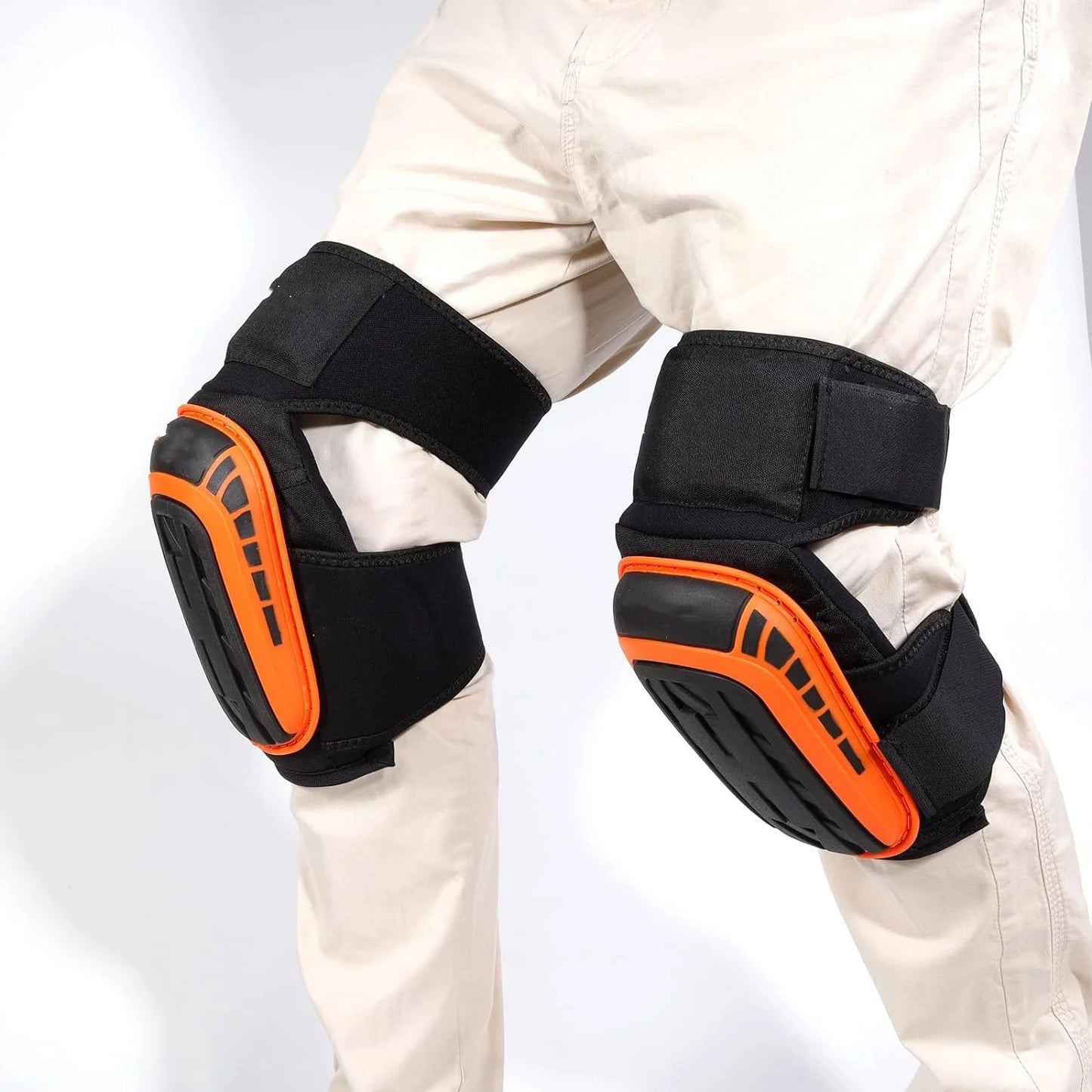 Kniebeschermers voor Werk – Heavy Duty Ondersteuning met Gel Kussen en Antislip Bandjes voor Constructie, Vloeren, Tuinieren en Schoonmaken