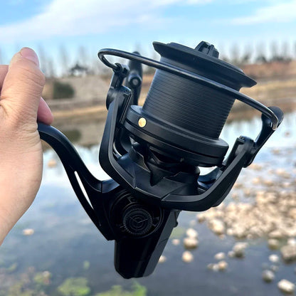 Big Spinning Fishing Reel | Max Drag 20KG, Zoutwater en Zoetwater Visserswiel voor Karpvissen (8000-14000 Series)