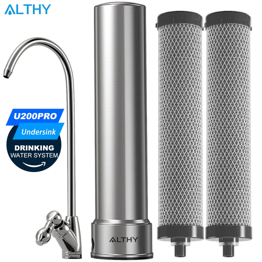 U200PRO Keuken Onder-de-Gootsteen Waterfilter – Zuiveraar met Kraan, Verwijdert Bacteriën, Lood, Chloor en Geur
