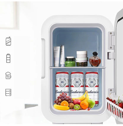 6L Mini Koelkast – Multifunctionele Draagbare Compressor Koeler voor Auto, Thuis en Cosmetica