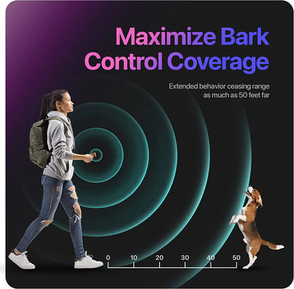 Pet Dog Repeller - Ultrasonic Hondentraining Apparaat met LED Zaklamp, Oplaadbaar Anti-Blaffen Afschrikmiddel