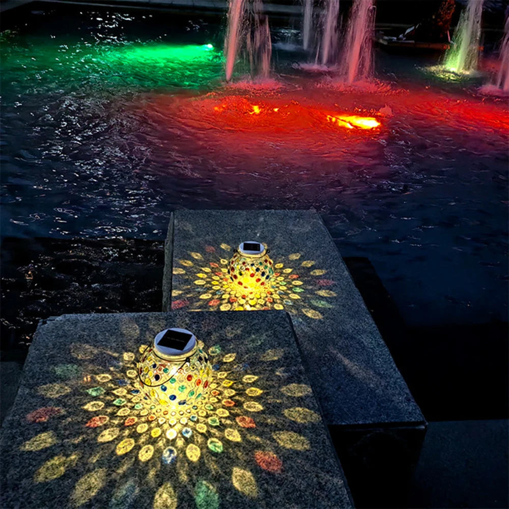 LED Solar Tafellamp – Glazen Fles Nachtlamp op Zonne-energie voor Tuin, Terras & Camping