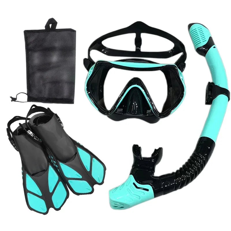 Snorkel- en Duikset voor Volwassenen | Unisex Zwembril, Duikmasker en Ademhalingbuis
