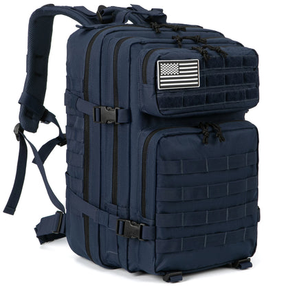 45L Tactische Rugzak met Molle – Grote Outdoor Backpack voor 3 Dagen Hiking, Trekking & Kamperen