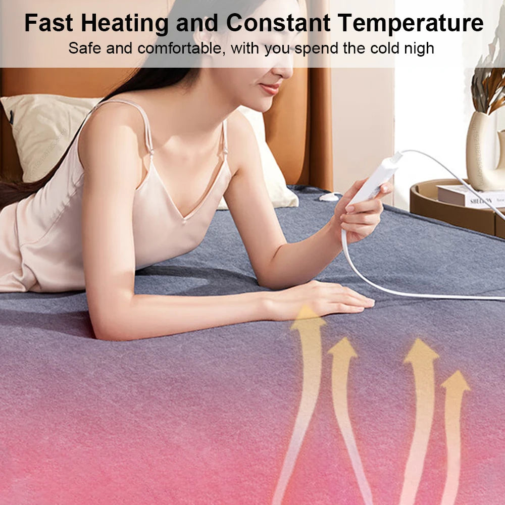 Dicke Heizdecke 220 V mit automatischem Thermostat – beheizter Bodywarmer für Schlafzimmer und Wohnzimmer