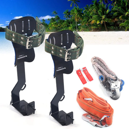 Tree Climbing Spike Set - Draagbare Klimsporen met Veiligheidsriem, Belasting 100kg voor Jacht en Fruitplukken