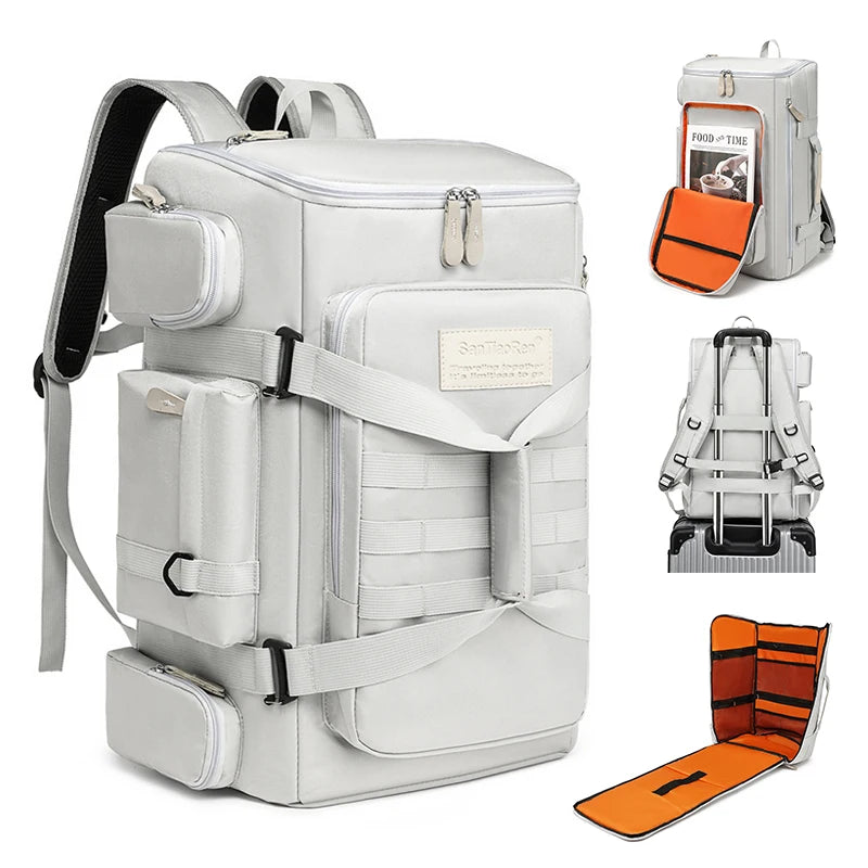 Sporttasche mit großem Fassungsvermögen – Reisetasche mit Nass-/Trocken-Trennung, sportlicher Rucksack für Yoga und Fitness