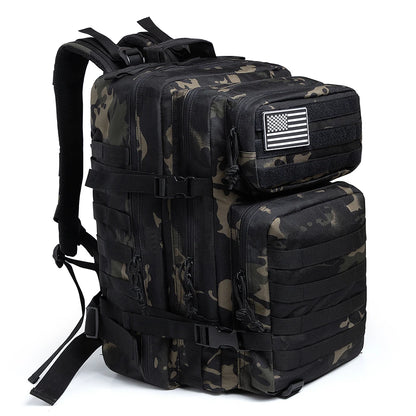 45L Tactische Rugzak met Molle – Grote Outdoor Backpack voor 3 Dagen Hiking, Trekking & Kamperen