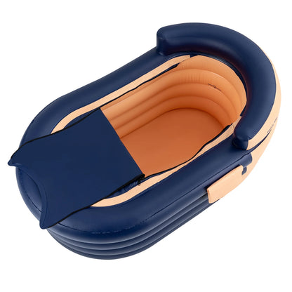 Opblaasbaar Bad – Eco-Vriendelijk PVC, 220 lbs Capaciteit, Draadloze Oplaadbare Luchtpomp, Ergonomisch Ontwerp voor Comfortabel Baden