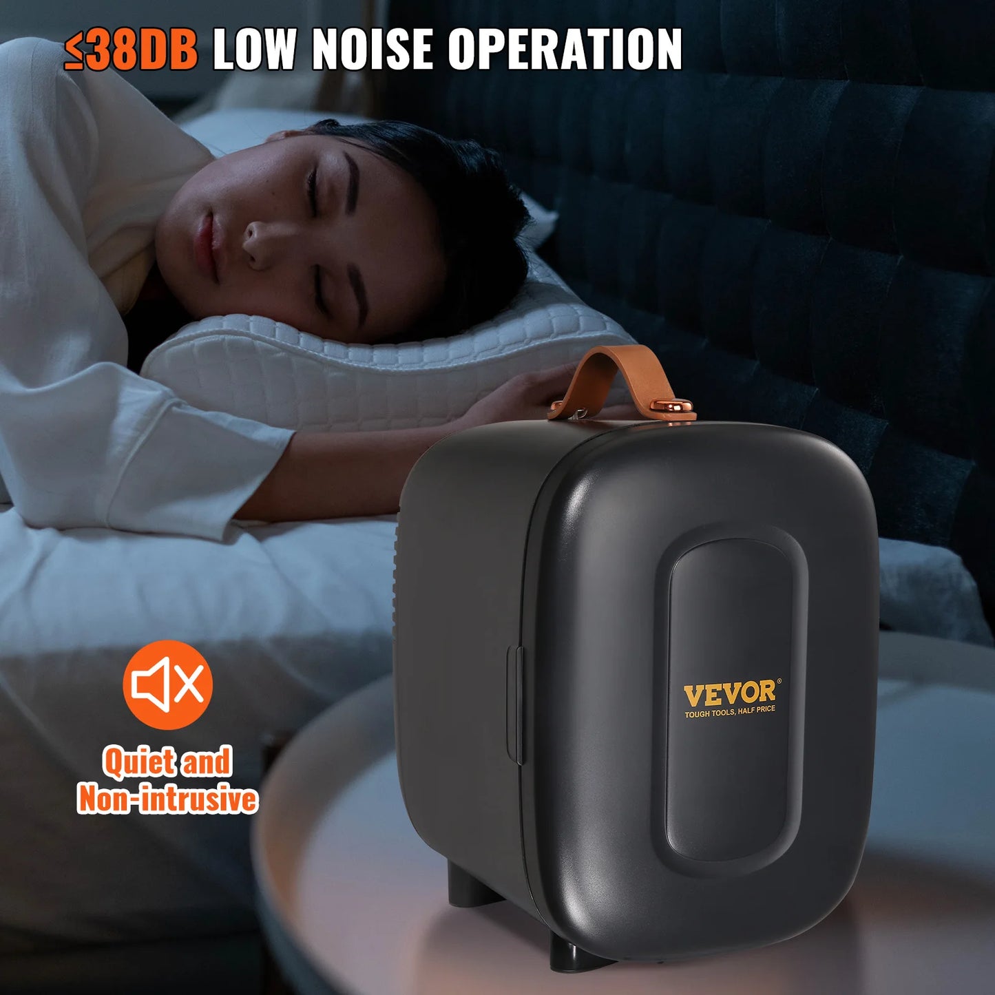 4L Mini Koelkast – Draagbare Koeler & Verwarming voor Cosmetica, Dranken en Maskers, Voor Thuis & Auto