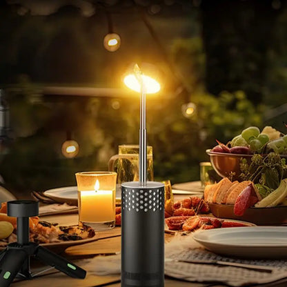 10000mAh Camping Lantaarn | Oplaadbare LED Zaklamp met Haak & Statief | Telescooplamp voor Vissen & Outdoor