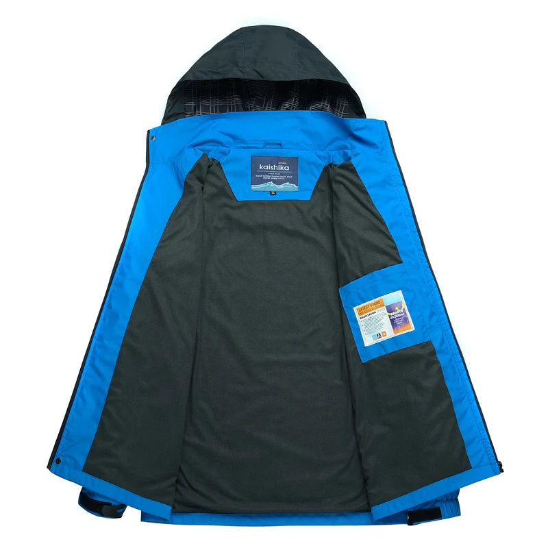 Heren Camping & Hiking Jas – Winddichte, Waterdichte en Sneldrogende Outdoor Jas voor Herfst, Klimmen en Trekking