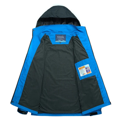 Heren Camping & Hiking Jas – Winddichte, Waterdichte en Sneldrogende Outdoor Jas voor Herfst, Klimmen en Trekking