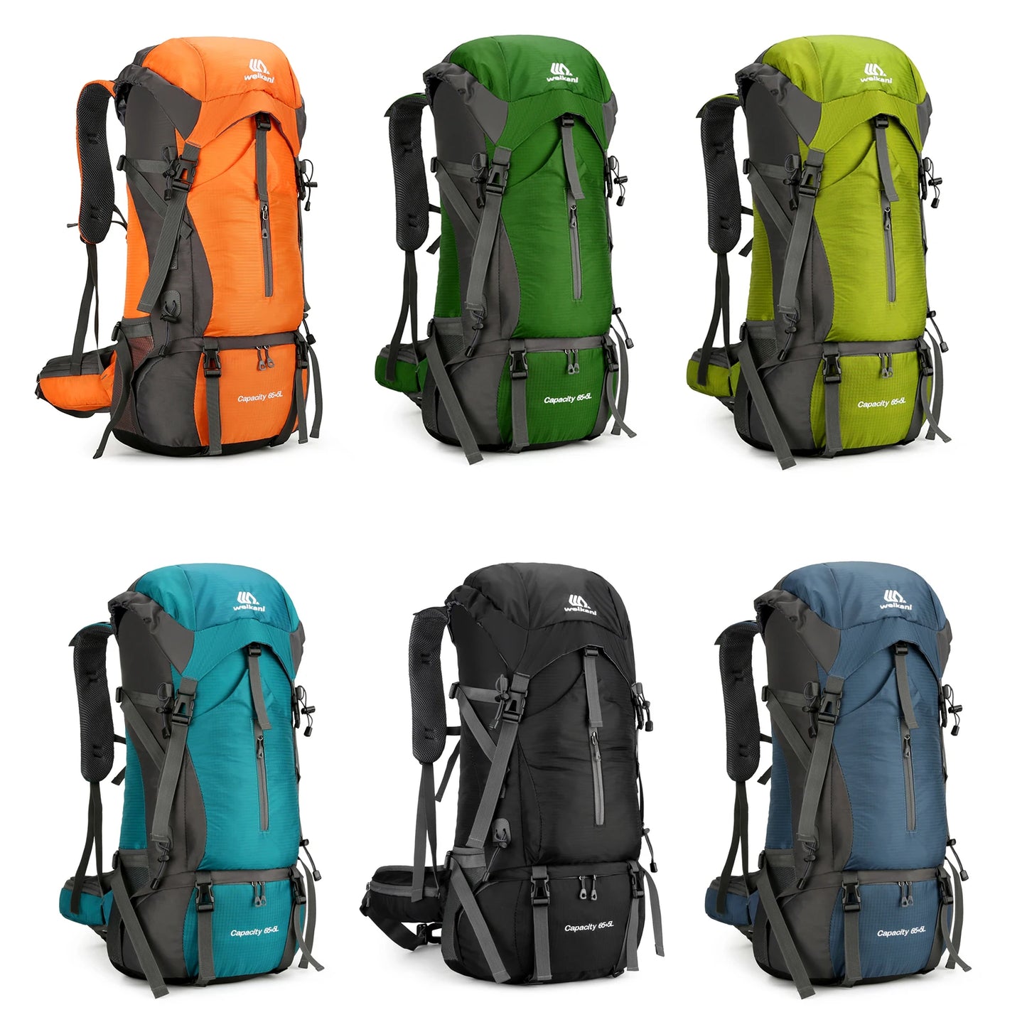 Wasserabweisender Wanderrucksack mit 70 l Fassungsvermögen – Outdoor-Kletter- und Campingrucksack mit Regenschutz, ideal für Reisen und Trekking