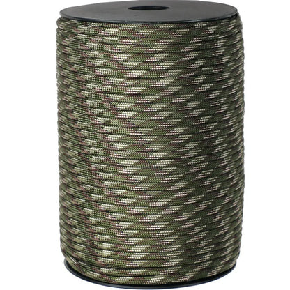 100M 550 Militaire Standaard 9-Core Paracord Touw 4mm – Outdoor Parachute Koord voor Survival, Tent, Lanyard en DIY