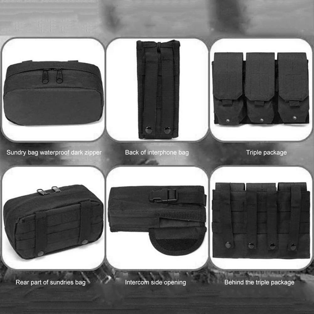 Tactisch Nylon Vest met MOLLE – Militair Combat Vest voor Airsoft, Jacht & Outdoor Training