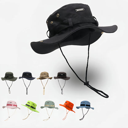 Mehrfarbige Taktische Eimer Hut Militär Kappe Camouflage Panama Hut Männer Outdoor Sport Sonne Angeln Wandern HuntingCap панама 60CM