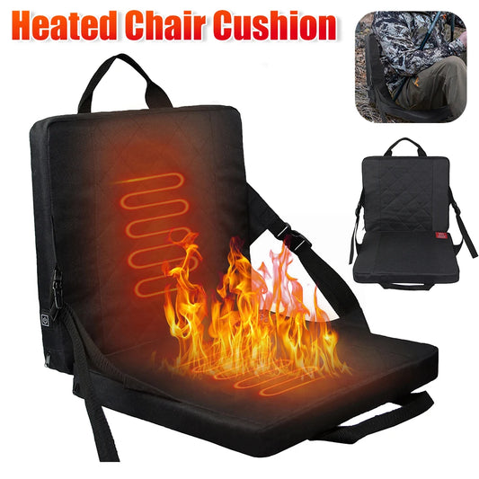 Beheizbares Stuhlkissen – beheizte Stuhlmatte für Camping, Outdoor und Sofas, 3 Temperatureinstellungen