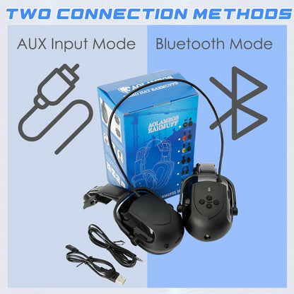 CE Bluetooth Gehoorkap – Verstelbare Helmbevestiging voor Gehoorbescherming bij Buitengebruik