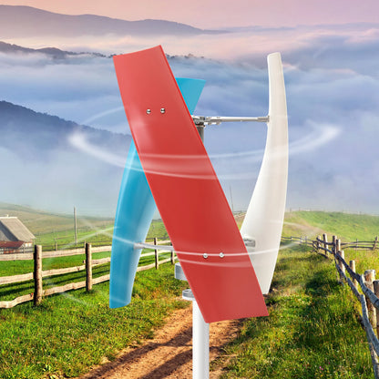 3-Phase Vertical Wind Turbine Generator – 400W 12V Windmill with Controller for Home, Boats, Cabins, and Industry